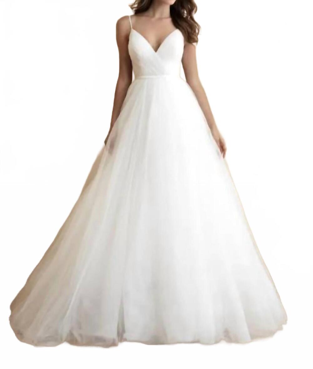 NEW ALLURE BRIDALS elegant bridal gown in sand/ivory